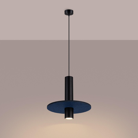 Lampa wisząca PELTA 1 czarna/granatowa (SL.1884) - Sollux Lighting
