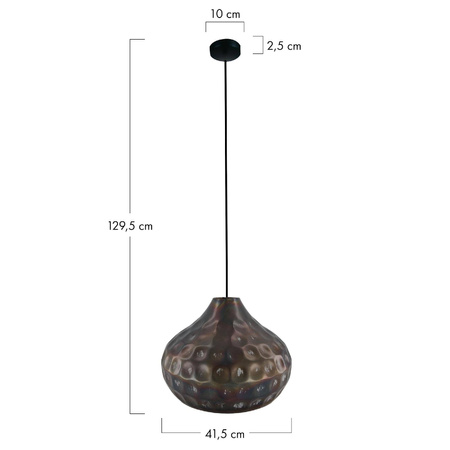 Lampa wisząca z metalu 41.5x41.5x129.5cm (102746) - DIJK