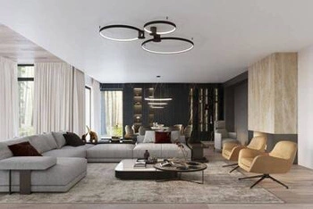 Lampa sufitowa RIO 110 czarny LED 4000K (TH.136) - Thoro Lighting