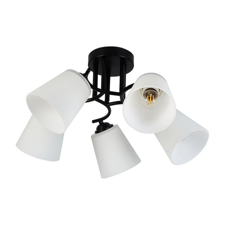 Lampa sufitowa Pafos Black 5xE27 (ML2258) - Milagro