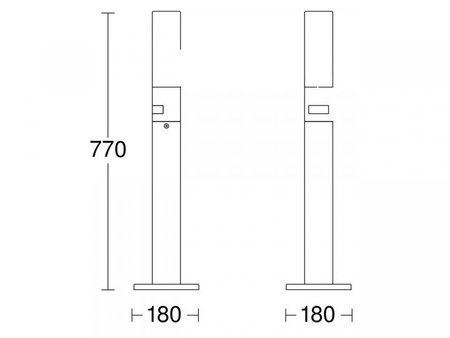Lampa ogrodowa LED 8,7W Steinel GL 65 LED z czujnikiem (ST069476) - STEINEL