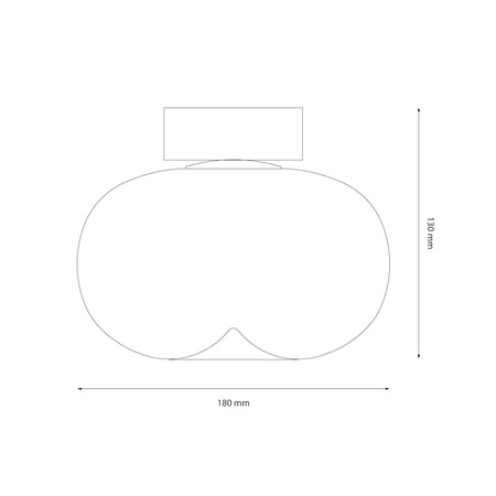 Lampa sufitowa VASO AMBER 4W (ML1411) - Milagro