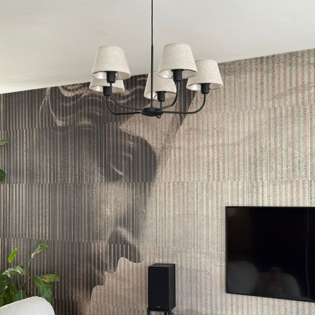 Żyrandol CHICAGO LINEN 5 PŁ (3989) - TK Lighting