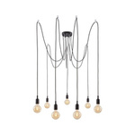Neordic Ketil Lampa wisząca max. 7x20W E27 Czarny 230V silikon/Metal (PL50390) - PAULMANN