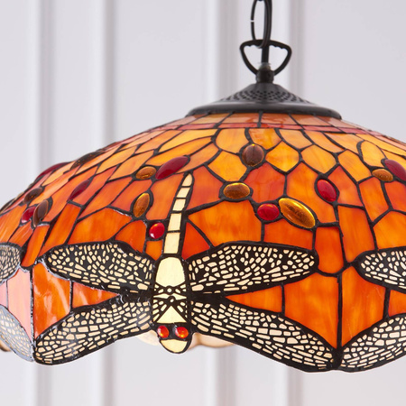 Lampa Wisząca Dragonfly flame (64081) Tiffany