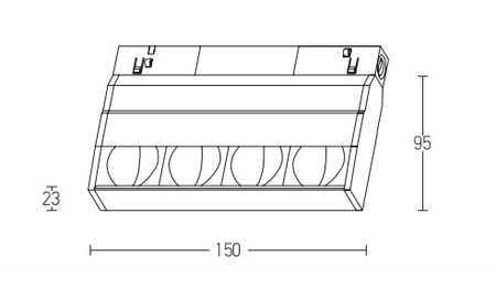 MAGNETIC SPOT WALL WASHER LED 3000K 10W DALI (2092-D Zambelis) - Zambelis