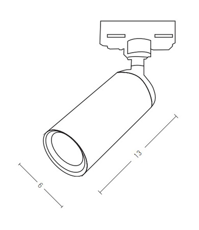 TRACK LIGHT SPOT LED 9W WHITE (S058-24 Zambelis) - Zambelis
