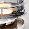 Lampa stołowa Arno - 1 źródło światła - Polerowany nikiel i przydymione szkło (QN-ARNO-SMOKE-PN) - Quintiesse