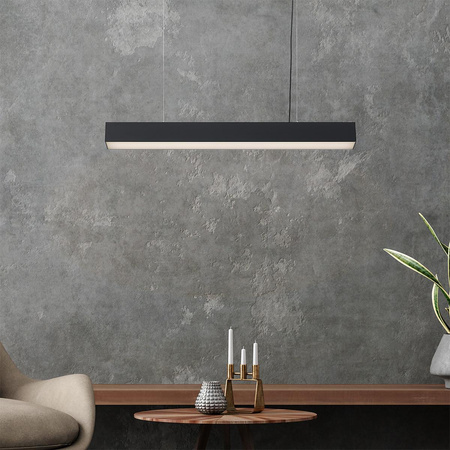 Lampa wisząca Luci M LED CCT Tuya czarna  (LP-1401/1P M BK Smart) - Light Prestige