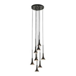 Lampa wisząca Kanzaki 8 - Czarna (300 mm) 4000K   (8533) - Shilo
