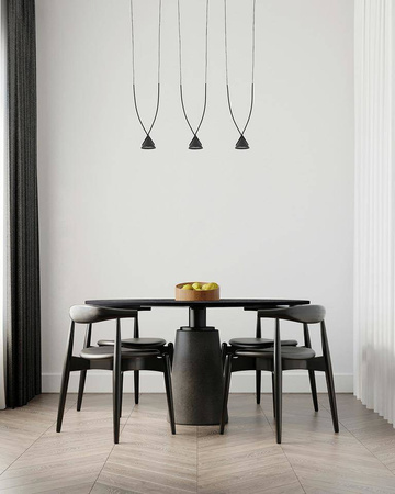 MOOSEE lampa wisząca ATLAS 3 czarna (MSE010100280) - Moosee