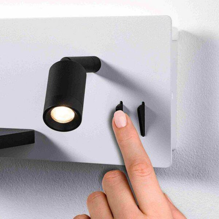 Oprawa ścienna SERRA LED DIM USB-C RIGHT 2700K biały matowy (PL71103) - PAULMANN