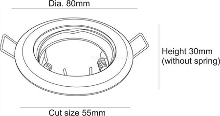 Oczko lampa do wbudowania EINBAURING kol. CHROM (D442052)