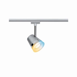 URail spot Cone Smart Chrom matowy 1x5W GU10 ściemnialna w tym źródło Zigbee/ regulacja temperatury (PL95526) - PAULMANN