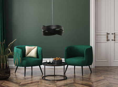 Lampa wisząca TORNADO 50 cm czarna (1118) - Zuma Line