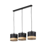 Lampa wisząca PAGLIA NEW BLACK 3 PŁ LISTWA (4769) - TK Lighting