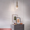 Lampa wisząca Kimrose - 1 źródło światła - Szczotkowany naturalny mosiądz (QN-KIMROSE-MP-BNB) - Quintiesse