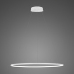 Lampa wisząca Ledowe Okręgi No.1 Φ80 cm in 3k biała ściemnialna Altavola Design (LA073/P_80_in_3k_white_dimm) - ALTAVOLA DESIGN