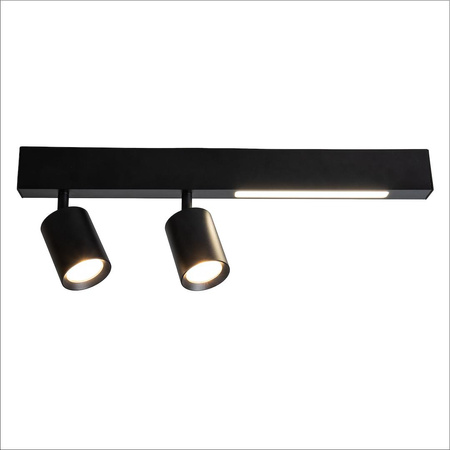 Lampa Sufitowa Magnet 9W+2xGU10 3000/4000K Czarny (ML1132) - Milagro