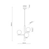 Lampa wisząca ESTERA WOOD 3 PŁ (6799) - TK Lighting