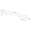 Plafon WINX 6L czarny/złoty (SL.1388) - Sollux Lighting