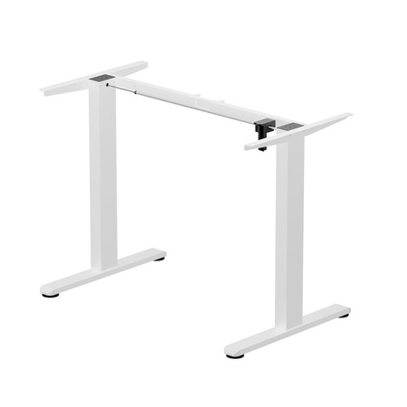 Elektrycznie regulowany stelaż do biurka z ładowarką USB Control Flex+ Biały (LV0740) - LVN SYSTEM