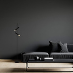 FLOOR LAMP 7W 3000K METAL BLACK GOLD (22032 Zambelis) - Zambelis