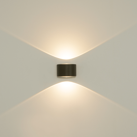 OUTDOOR WALL LIGHT LED 2X5W 3000K ALUMINIUM GRAPHITE (E317 Zambelis) - Zambelis