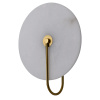 Marmurowy Kinkiet Cyntia 1xLED złoty  (WL0115) - Yaskr
