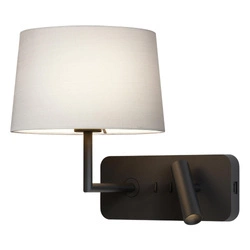 Lampka do Czytania Side by Side Grande USB Matowy Czarny (1406013) - Astro Lighting