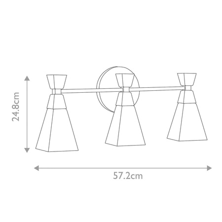 Kinkiet Bowtie (BOWTIE-3-MB) - Elstead Lighting
