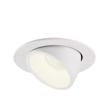 NUMINOS® GIMBLE L, oprawa sufitowa wpuszczana biała 2700 K 55° (1005991) - SLV
