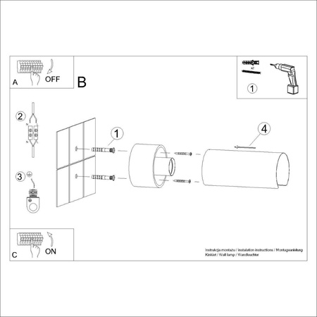 Kinkiet FLASH biały (SL.1676) - Sollux Lighting