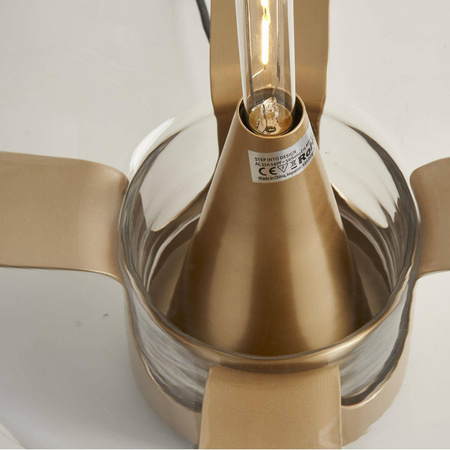 Lampa stołowa FATA transparentno złota 35 *46 cm (ST-7278-S GOLD) - Step into Design