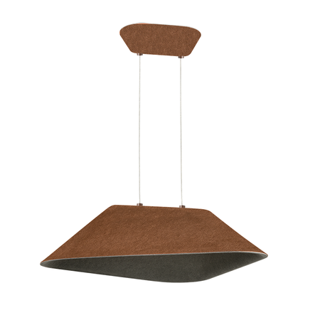PENDANT LED LIGHT 8W SMD 3000K ACOUSTIC BROWN-GREY (23172 Zambelis) - Zambelis