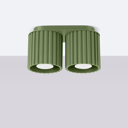 Plafon AURA 2 zielony oliwkowy GU10 (SL.1795) - Sollux Lighting