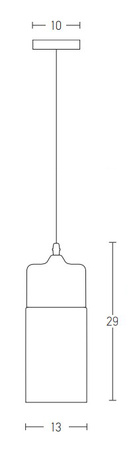 PENDANT 1L GLASS (1515 Zambelis) - Zambelis