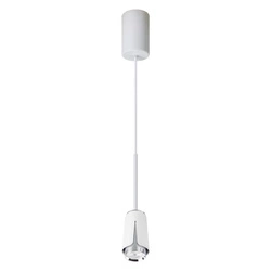 FLOWER WHITE CHROME LAMPA WISZĄCA 1xGU10 (ML0275) - Milagro