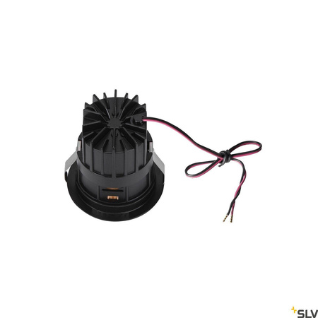 HORN MAGNA, lampa sufitowa wpuszczana LED indoor, kolor czarny/złoty 3000K 25° (1002594) - SLV