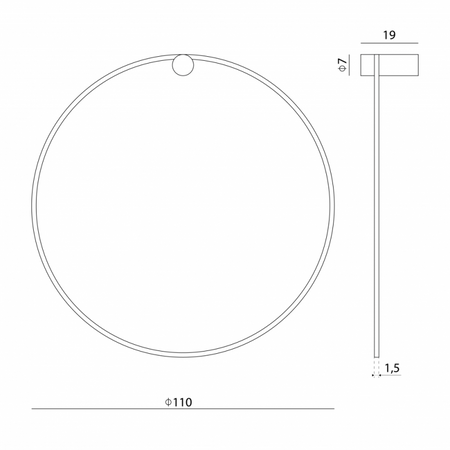 ECHO 100 Kinkiet jasny złoty 3000K (66438) - Ramko