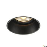 HORN-T, lampa wpuszczana, QPAR111, okrągła, kolor czarny, maks. 75 W (113170) - SLV