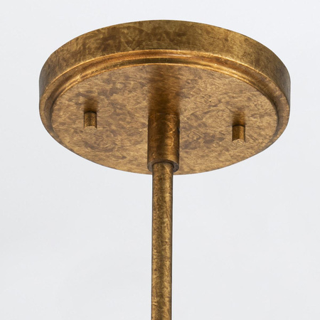 Lampa wisząca Kristy - 4 źródła światła - Przecierane złoto (KRISTY-4P-DG-OPAL) - Elstead Lighting