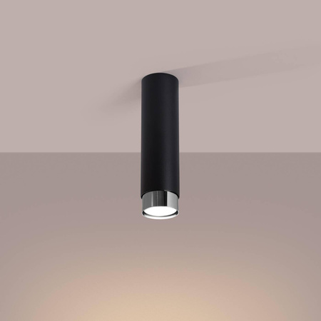Punktowa lampa sufitowa NERO 22,5 czarny/chrom (SL.1409) - Sollux Lighting