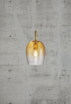 Lampa wisząca UMA Nordlux E27 40W Szkło Bursztynowy