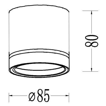 Kendal Oprawa natynkowa 1 x GX53 czarna  (LP-6331/1SM R2 BK) - Light Prestige