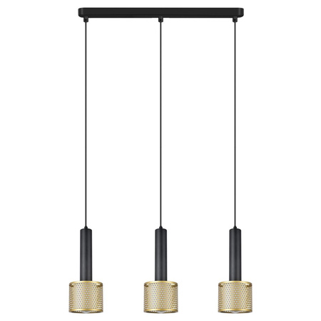 Lampa wisząca Amo czarno-złota 3xE27 (LP-0702/3L GD) - Light Prestige