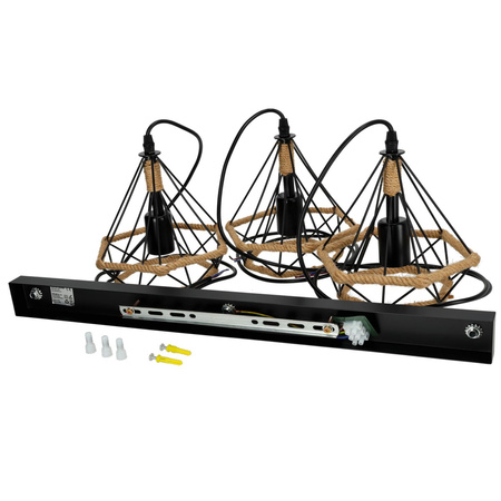 Lampa wisząca BOHO SIENA 3xE27 Kobi Design (002165KOB) - KOBI LIGHT