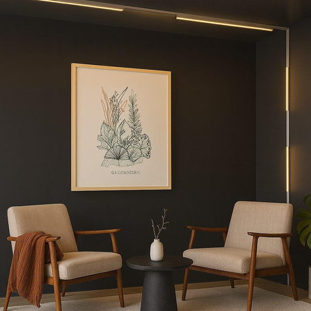 Lampa na szynie, sterowana aplikacją Slim Magnetic Track Biały 91cm 30W LED Tuya CCT (ML2200) - Milagro