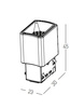 GRILLE LAMP 2 W 3000K BLACK FOR ALL CURVED MAGNETIC TRACKS (22107 Zambelis) - Zambelis