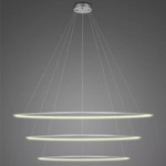 Lampa wisząca Ledowe Okręgi No.3 150cm 3k srebrna Dali (LA075/P_150_in_3k_silver_Dali) - ALTAVOLA DESIGN